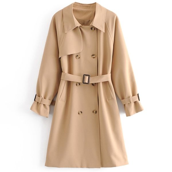 spring women's long windbreaker lapel double breasted belt coat female overcoat fashion sleeve autumn 210524, Tan;black
spring women's long windbreaker lapel double breasted belt coat female overcoat fashion sleeve autumn 210524, Tan;black