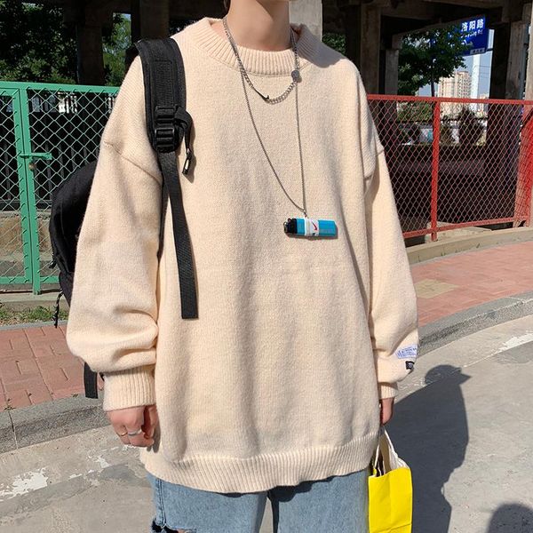 men's sweaters -3xl plus size cotton blend crew neck sweater plain color korean streetwear oversized o-neck classical pull-on, White;black
men's sweaters -3xl plus size cotton blend crew neck sweater plain color korean streetwear oversized o-neck classical pull-on, White;black