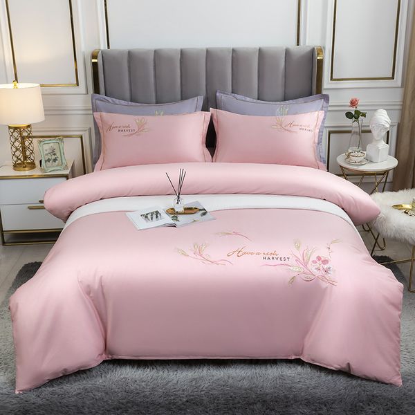 60 thread xinjiang satin long staple four piece fitted sheet pure embroidery el bedding all cotton
60 thread xinjiang satin long staple four piece fitted sheet pure embroidery el bedding all cotton