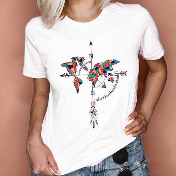 graphic cartoon compass fashion 90s women cute watercolor short sleeve clothes tees print female t shirt, White
graphic cartoon compass fashion 90s women cute watercolor short sleeve clothes tees print female t shirt, White