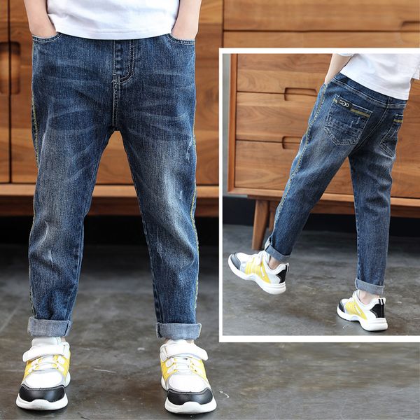 ienens 4-13 years boys clothes slim straight jeans classic bottoms kids denim clothing long pants kids baby boy casual trousers, Blue
ienens 4-13 years boys clothes slim straight jeans classic bottoms kids denim clothing long pants kids baby boy casual trousers, Blue