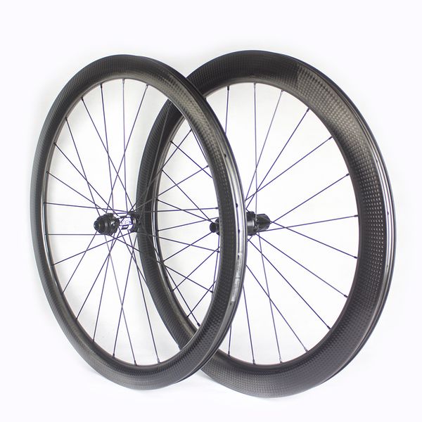 

aero dimple wheels front 45mm rear 58mm depth ,26mm width 700c road disc brake cyclocross carbon clincher/tubeless/tubular dt novatec hubs c