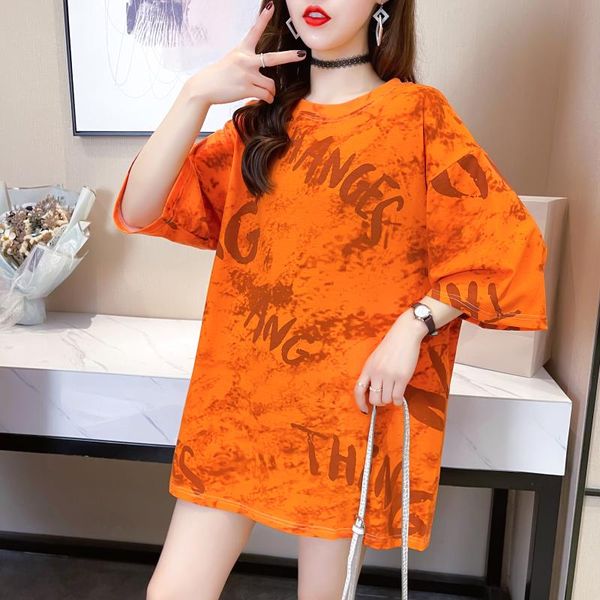 women's t-shirt 2021 summer letter print t-shirts fashion women oversized short sleeve o-neck t shirt harajuku orange couple, White
women's t-shirt 2021 summer letter print t-shirts fashion women oversized short sleeve o-neck t shirt harajuku orange couple, White