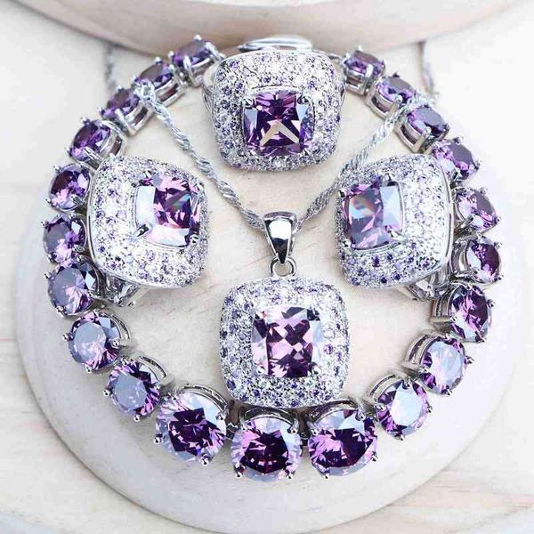 purple zirconia women bridal jewelry sets silver 925 fine costume jewellery wedding earrings rings bracelets pendant necklace
purple zirconia women bridal jewelry sets silver 925 fine costume jewellery wedding earrings rings bracelets pendant necklace
