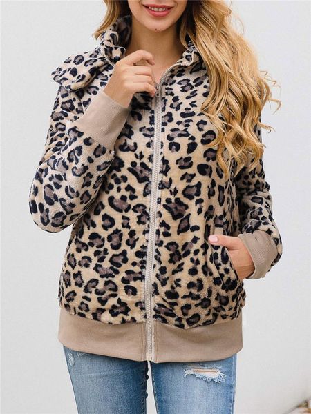 women's jackets fashion leopard print coats and women autumn winter fleece long sleeve hooded loose outwear ladies streetwear, Black;brown
women's jackets fashion leopard print coats and women autumn winter fleece long sleeve hooded loose outwear ladies streetwear, Black;brown