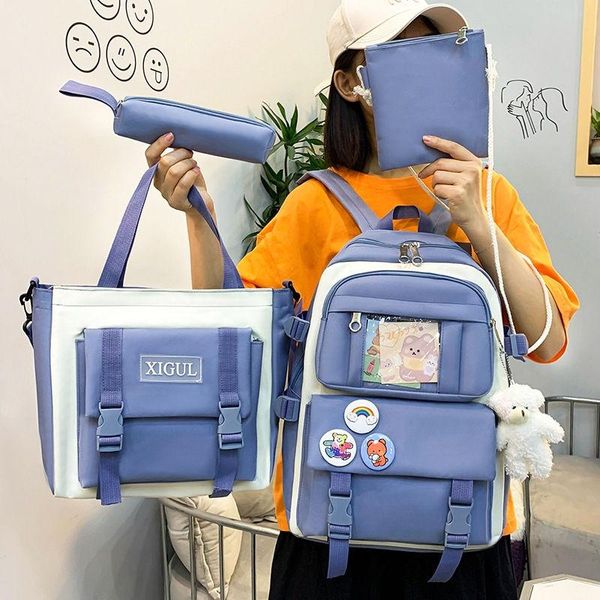 school bags 4 pcs setschool backpack harajuku women backpacks fashion schoolbag for teen girl student waterproof female
school bags 4 pcs setschool backpack harajuku women backpacks fashion schoolbag for teen girl student waterproof female