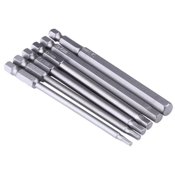 xd-6pcs 100mm length 1/4 inch hex screwdriver bit set shank magnetic hexagon head h2.5 h3 h4 h5 h6 h8 drill 1 hand tools
xd-6pcs 100mm length 1/4 inch hex screwdriver bit set shank magnetic hexagon head h2.5 h3 h4 h5 h6 h8 drill 1 hand tools