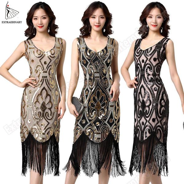 sequins dress women 1920 s vintage flapper sleeve fringe midi dresses party art deco double embellished tassels summer casual, Black;gray
sequins dress women 1920 s vintage flapper sleeve fringe midi dresses party art deco double embellished tassels summer casual, Black;gray