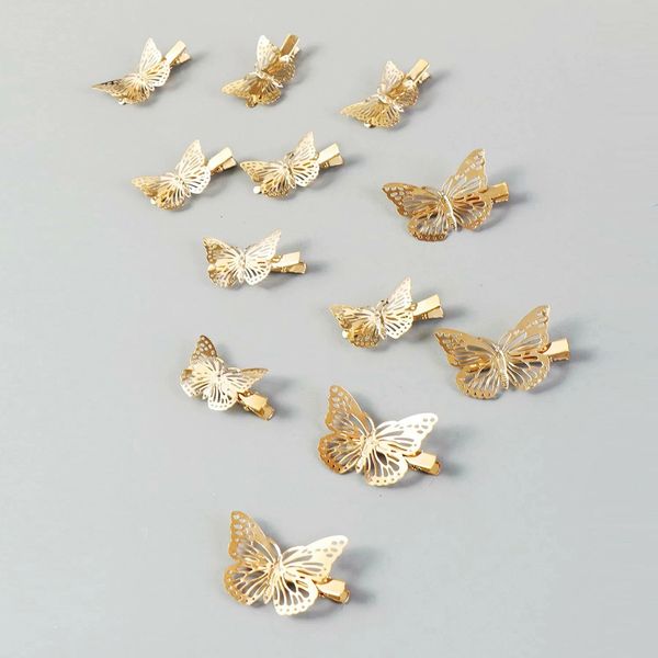 fashion hollow out golden butterfly hairpin creative simple edge clip female aoso same hairpin, Golden;silver
fashion hollow out golden butterfly hairpin creative simple edge clip female aoso same hairpin, Golden;silver