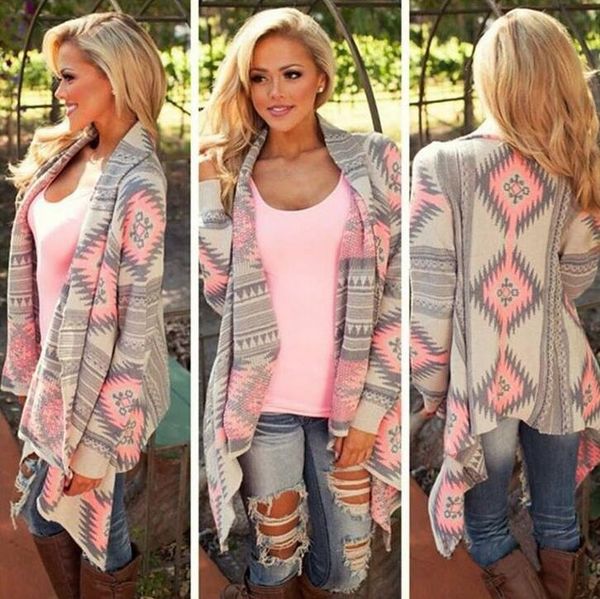 women's sweaters women fashion aztec printed long sleeved casual all-match cardigans winter knitted jumper, White;black
women's sweaters women fashion aztec printed long sleeved casual all-match cardigans winter knitted jumper, White;black