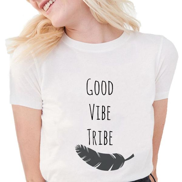 women's t-shirt feather t shirt women soft cotton fashion good vibe tribe white plus size female
women's t-shirt feather t shirt women soft cotton fashion good vibe tribe white plus size female