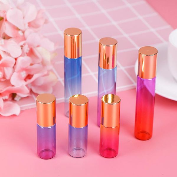 5pcs gradient color thick glass roll on essential oil empty parfum bottles roller ball travel use necessaries 5ml/10ml storage & jars
5pcs gradient color thick glass roll on essential oil empty parfum bottles roller ball travel use necessaries 5ml/10ml storage & jars