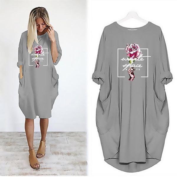 woman dress rose letter printing sweet dreams pocket loose vintage fall clothes party casual plus size women dresses, Black;gray
woman dress rose letter printing sweet dreams pocket loose vintage fall clothes party casual plus size women dresses, Black;gray