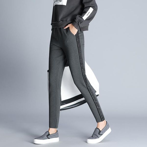 women's pants & capris side stripe stretch fashion women casual loose harem slim elastic wasit trousers ins sweatpants with pockets pat, Black;white
women's pants & capris side stripe stretch fashion women casual loose harem slim elastic wasit trousers ins sweatpants with pockets pat, Black;white