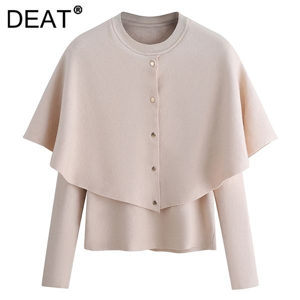 deat women sweater round-neck long sleeve ruffles single-breasted solid color casual 2022 autumn winter fashion 13v121 211215, White;black
deat women sweater round-neck long sleeve ruffles single-breasted solid color casual 2022 autumn winter fashion 13v121 211215, White;black