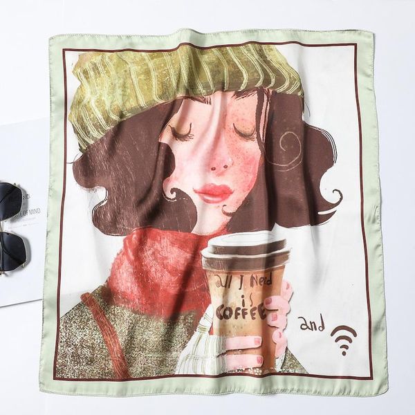 scarves brand 2021 small silk hair scarf women foulard neck wrap 55cm square kerchief soft bandana print lady head band tie, Blue;gray
scarves brand 2021 small silk hair scarf women foulard neck wrap 55cm square kerchief soft bandana print lady head band tie, Blue;gray