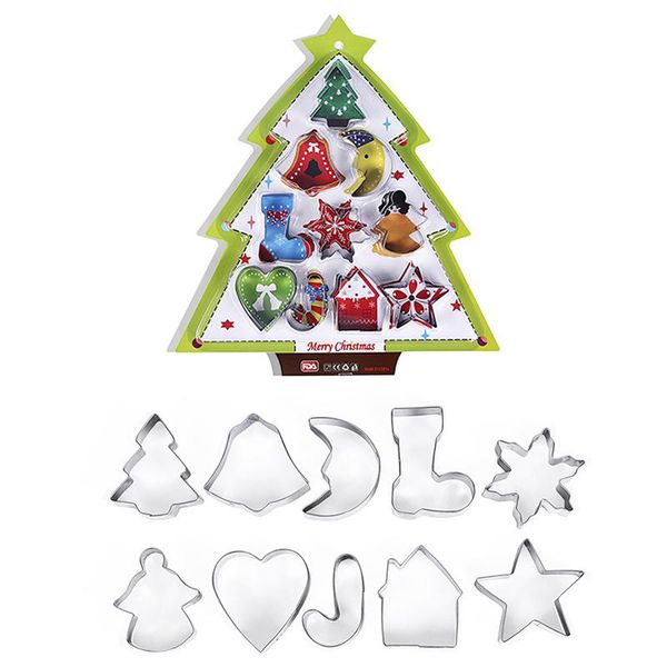 baking moulds 10pcs/set stainless steel cookie cutter christmas star heart tree sock shape mold series biscuit cutters
baking moulds 10pcs/set stainless steel cookie cutter christmas star heart tree sock shape mold series biscuit cutters
