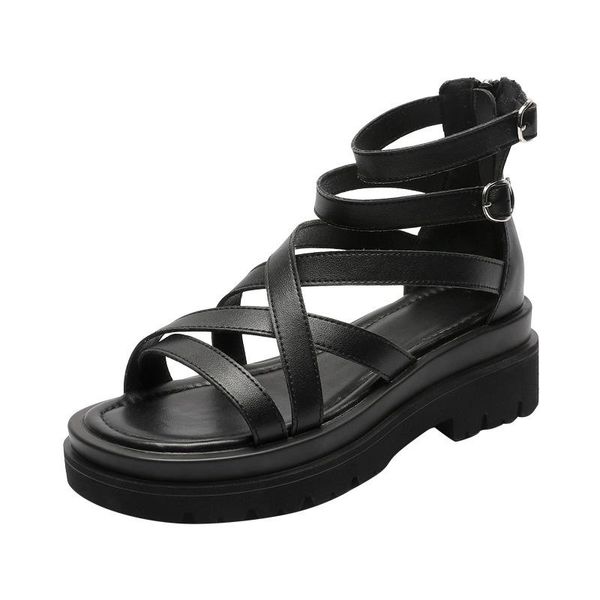 sandals leather roman women 2021 summer breathable non-slip flat casual all-match beach shoes outdoor women's, Black
sandals leather roman women 2021 summer breathable non-slip flat casual all-match beach shoes outdoor women's, Black