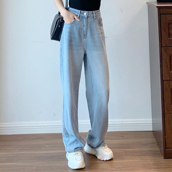 women's jeans woman high waist clothes wide leg denim casual streetwear vintage quality clothing fashion harajuku straight capris pants, Blue
women's jeans woman high waist clothes wide leg denim casual streetwear vintage quality clothing fashion harajuku straight capris pants, Blue
