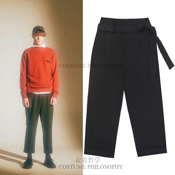 27-44 2021 men's clothing gd hair stylist fashion catwalk street edge roll casual pants plus size costumes, Black
27-44 2021 men's clothing gd hair stylist fashion catwalk street edge roll casual pants plus size costumes, Black