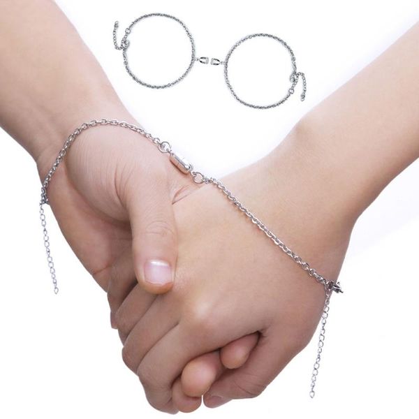 2pcs stainless steel boyfriend girlfriend relationship bracelet love magnetic long distance kit lover jewelry link, chain, Black
2pcs stainless steel boyfriend girlfriend relationship bracelet love magnetic long distance kit lover jewelry link, chain, Black