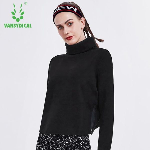 gym clothing vansydical autumn winter style high-collar sports running yoga women's long sleeve pullovers fitness workout sweater, White;black
gym clothing vansydical autumn winter style high-collar sports running yoga women's long sleeve pullovers fitness workout sweater, White;black