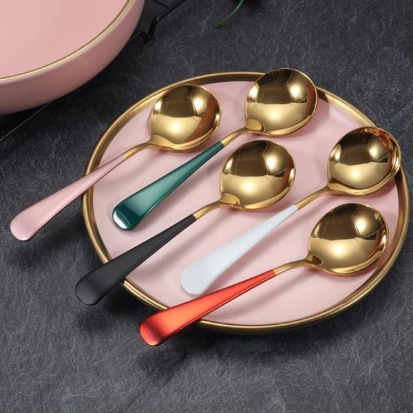 spoons 304 stainless steel multi-purpose soup spoon sauce deep bottom dinner with long handle kitchen rice/salad tableware
spoons 304 stainless steel multi-purpose soup spoon sauce deep bottom dinner with long handle kitchen rice/salad tableware