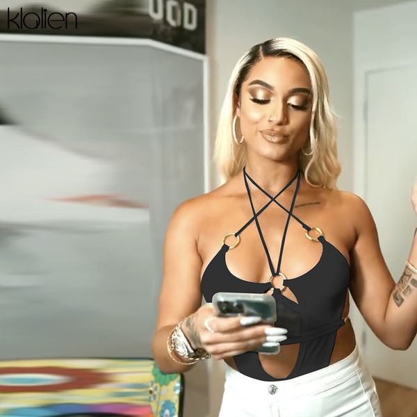 swimwear fashion hollow out backless camisole summer new 2021 skinny elastic party vacation street women bodysuit, White;black
swimwear fashion hollow out backless camisole summer new 2021 skinny elastic party vacation street women bodysuit, White;black