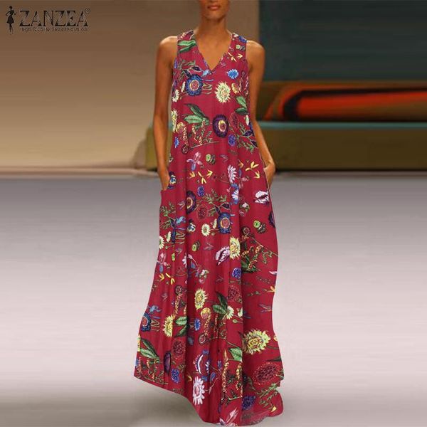 casual dresses zanzea summer dress women vintage floral printed sleeveless sundress v neck maxi long vestido sarafasns femme robe, Black;gray
casual dresses zanzea summer dress women vintage floral printed sleeveless sundress v neck maxi long vestido sarafasns femme robe, Black;gray