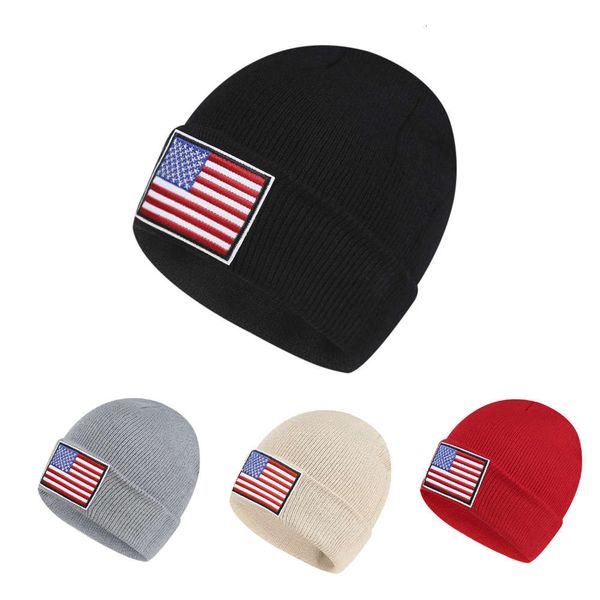 hat autumn and winter knitted wool versatile american flag pullover couple outdoor leisure ear cap, Blue;gray
hat autumn and winter knitted wool versatile american flag pullover couple outdoor leisure ear cap, Blue;gray
