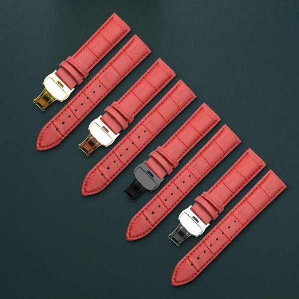watch bands genuine leather bracelet red strap butterfly clasp watchband 12 13 14 15 16 17 18 19 20 21 22 24mm band, Black;brown
watch bands genuine leather bracelet red strap butterfly clasp watchband 12 13 14 15 16 17 18 19 20 21 22 24mm band, Black;brown