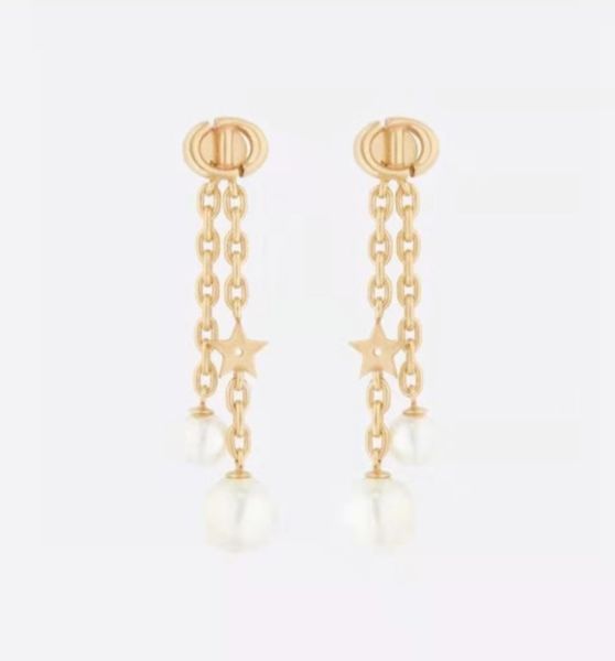 75% off luxury jewelry star earrings female tassel simple long earrings, Golden