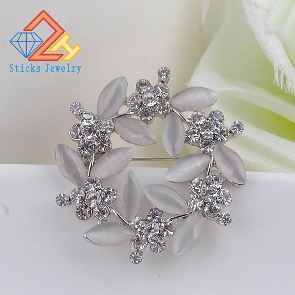 pins, brooches women crystal rhinestone garland brooch elegant exquisit woolen coat jacket garment accessories, Gray
pins, brooches women crystal rhinestone garland brooch elegant exquisit woolen coat jacket garment accessories, Gray