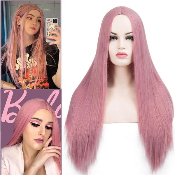 synthetic wigs long straight cosplay pink red ombre wig for black women afro heat resistant fibre
synthetic wigs long straight cosplay pink red ombre wig for black women afro heat resistant fibre
