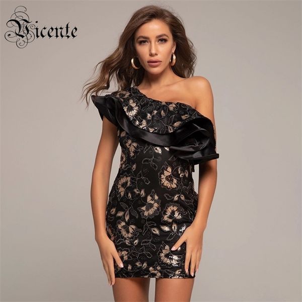 trendy gold floral sequins design ruffles embellished one shoulder celebrity party mini dress 210520, Black;gray
trendy gold floral sequins design ruffles embellished one shoulder celebrity party mini dress 210520, Black;gray