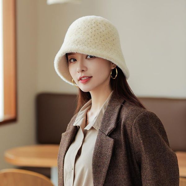 wide brim hats 2021 fashion knitted bucket hat cashmere blended for women warm basin cap korean versatile winter fisherman, Blue;gray
wide brim hats 2021 fashion knitted bucket hat cashmere blended for women warm basin cap korean versatile winter fisherman, Blue;gray