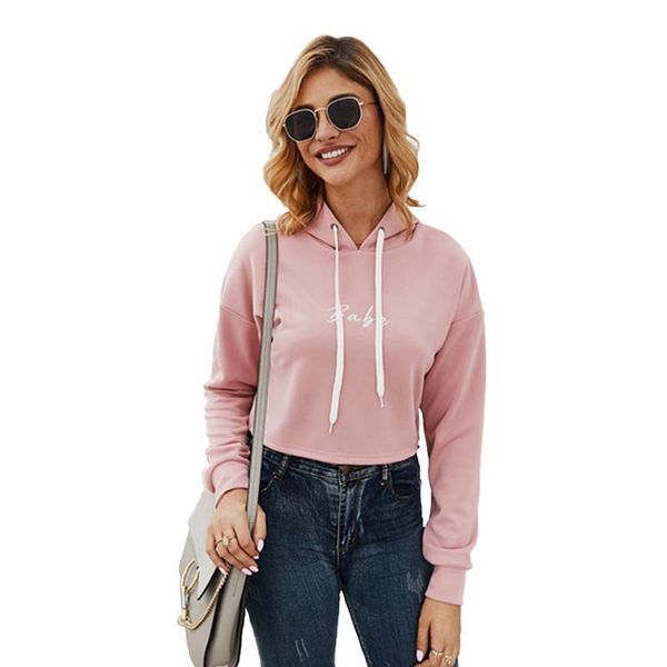 women's hoodies & sweatshirts 2021 autumn / winter solid color simple short sweatshirt hooded long sleeve pullover running with embroid, Black
women's hoodies & sweatshirts 2021 autumn / winter solid color simple short sweatshirt hooded long sleeve pullover running with embroid, Black
