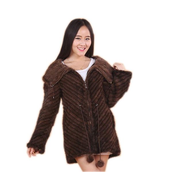 women's fur & faux luxury women genuine mink ruffle design knitted coat jackets natural outerwear overcoat long female, Black
women's fur & faux luxury women genuine mink ruffle design knitted coat jackets natural outerwear overcoat long female, Black