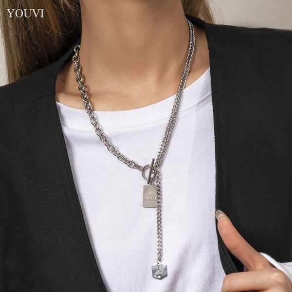 chains youvi trendy pendants of friendship letter coin necklace for women fashion layered stainless steel necklaces on the neck, Silver
chains youvi trendy pendants of friendship letter coin necklace for women fashion layered stainless steel necklaces on the neck, Silver
