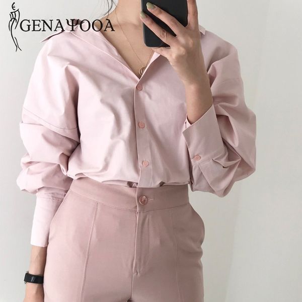 genayooa autumn womens and blouses long sleeve solid women blouse elegant office shirt loose ladies korean style 210417, White
genayooa autumn womens and blouses long sleeve solid women blouse elegant office shirt loose ladies korean style 210417, White