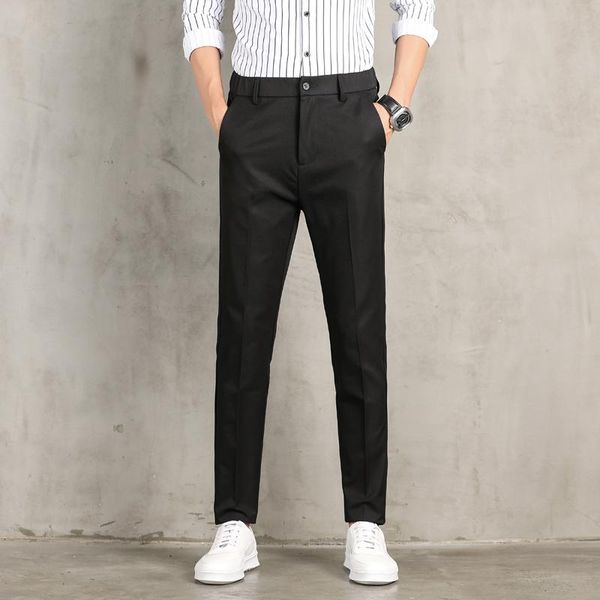 men's pants 2021 summer ice silk nine-point slim straight korean version of the trend all-match small feet suit, Black
men's pants 2021 summer ice silk nine-point slim straight korean version of the trend all-match small feet suit, Black