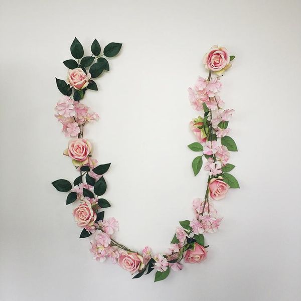 decorative flowers & wreaths 1.85m pink hanging rose flower decoration for wedding artificial wholesale garland
decorative flowers & wreaths 1.85m pink hanging rose flower decoration for wedding artificial wholesale garland