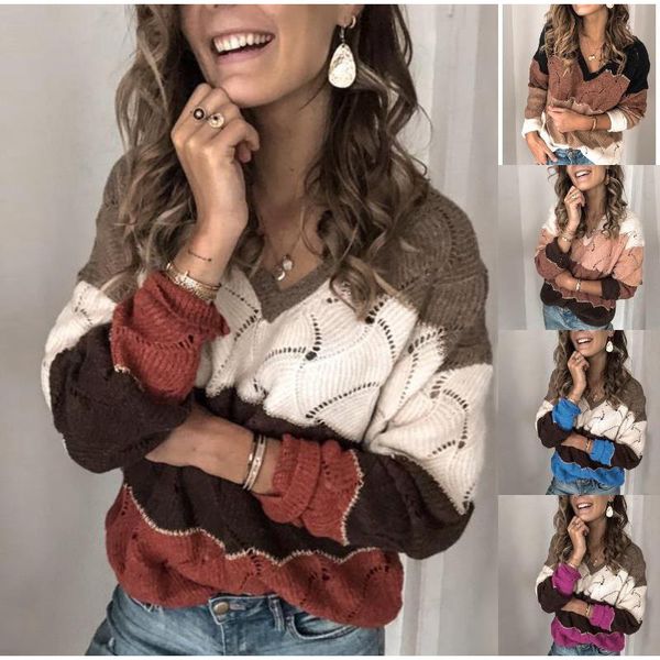patchwork knitted sweater women v-neck hollow out sweaters for pullover plus size 3xl criss cross autumn loose pull jumper, White;black
patchwork knitted sweater women v-neck hollow out sweaters for pullover plus size 3xl criss cross autumn loose pull jumper, White;black