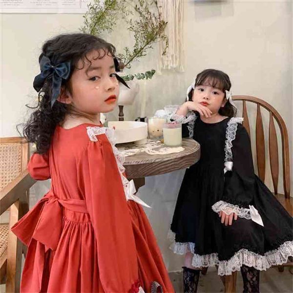 spring arrival girls long sleeve princess dress kids korean design lolita 210528, Red;yellow
spring arrival girls long sleeve princess dress kids korean design lolita 210528, Red;yellow