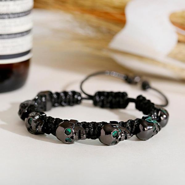 charm bracelets american rock punk men's bracelet luxury alloy skull decoration hand-woven adjustable 2021 jewelry trend gift, Golden;silver
charm bracelets american rock punk men's bracelet luxury alloy skull decoration hand-woven adjustable 2021 jewelry trend gift, Golden;silver