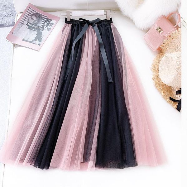 skirts fashion women skirt bow tie hallow out mesh patchwork long female elegant lace summer autumn big swing faldas, Black
skirts fashion women skirt bow tie hallow out mesh patchwork long female elegant lace summer autumn big swing faldas, Black