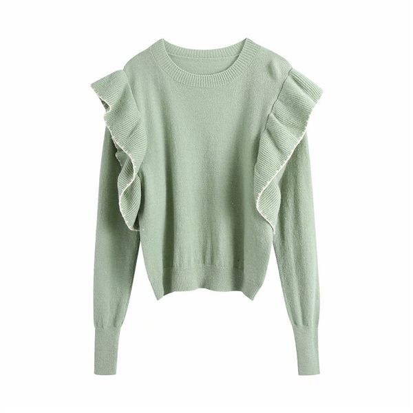 women's sweaters women casual autumn za green knitted pullover female fashion side cascade ruffles ladies elastic knitwear l0, White;black
women's sweaters women casual autumn za green knitted pullover female fashion side cascade ruffles ladies elastic knitwear l0, White;black