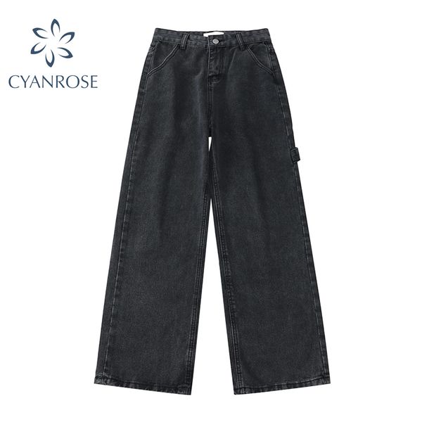 woman high waist jeans retro grey trousers straight overalls denim pants girl casual long loose wide leg jeans for women 210417, Blue
woman high waist jeans retro grey trousers straight overalls denim pants girl casual long loose wide leg jeans for women 210417, Blue