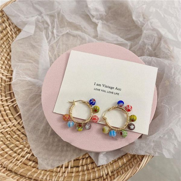hoop & huggie lovoacc korean vintage rainbow beads earrings for women colorful arcylic beading statement holiday jewelry 2021, Golden;silver
hoop & huggie lovoacc korean vintage rainbow beads earrings for women colorful arcylic beading statement holiday jewelry 2021, Golden;silver