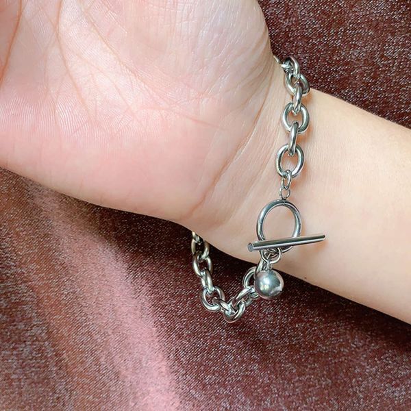 hand catenary men's women's titanium steel bracelets: cool design does not fade hip hop trendsetters' personality ot clasps a, Black
hand catenary men's women's titanium steel bracelets: cool design does not fade hip hop trendsetters' personality ot clasps a, Black